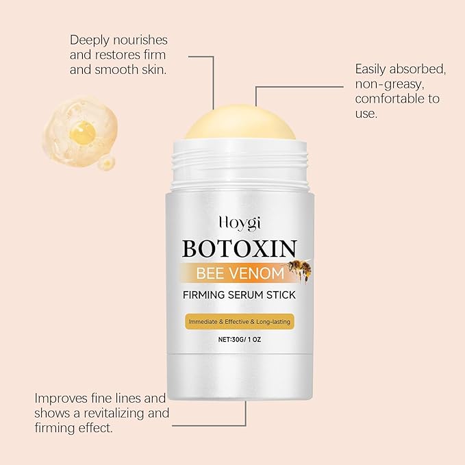 Botox Bee Venom Firming Serum Stick,Advanced Firming & Wrinkle-Reducing Cream,Skin Firming Cream For Body, Lifts,Plumps and Firms Skin,Natural Serum for All Skin Types