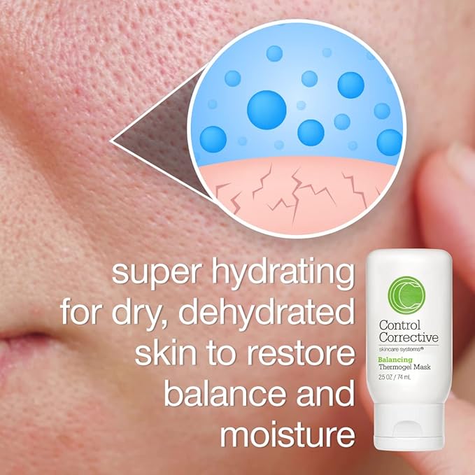 CONTROL CORRECTIVE Balancing Thermogel Mask, 2.5 Oz - A Hydrating Facial Treatment Mask To Restore Skin Ph, Calms Skin, May Be Left On Overnight For Added Hydrating, Deeply Hydrate, Anti-Inflammatory