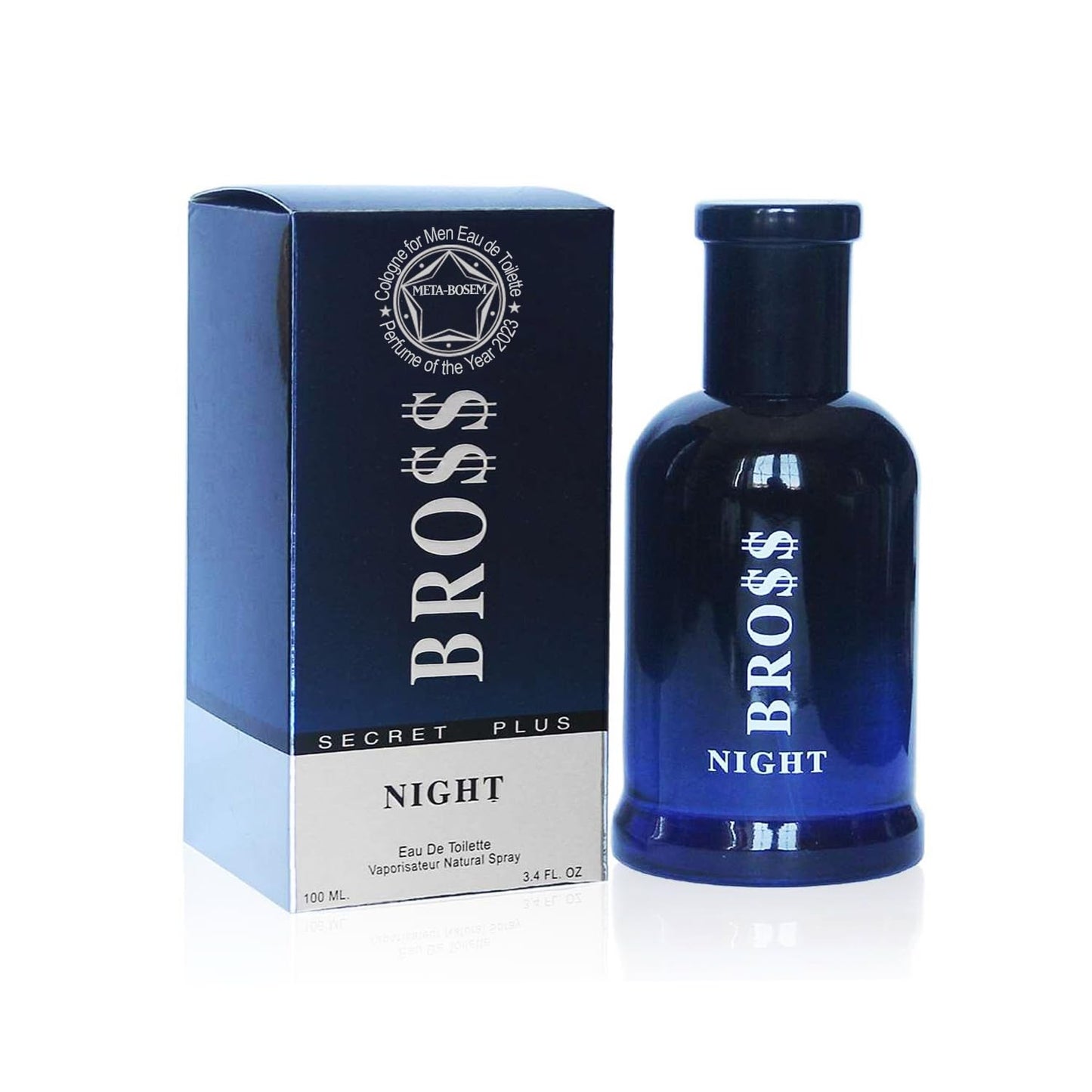 META-BOSEM 5Pc Set Men's Cologne Collection, Eau de Parfum Natural Spray - Woody Fresh Notes - Holiday Gift (Pack of 5) Each 3.4 Fl Oz, Total 17 Fl Oz