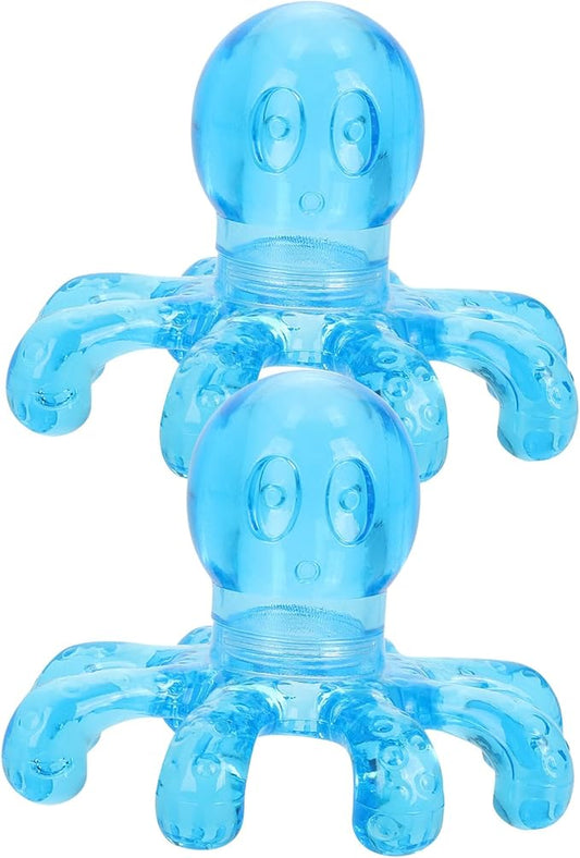 2 Pcs Portable Massager Manual Scalp Massagers Handheld Massager Octopus Handheld Massage Body Tool Octopus Head Massage Massagers for Neck Head Massager Hair Ball Head Elder