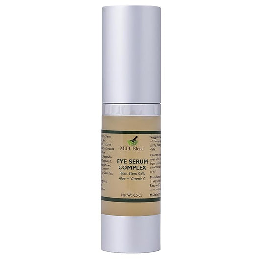 Plant Stem Cell Eye Serum Complex | Aloe Vera, Vitamin C | Hydrating Eye Treatment | Airless Pump - 15ml