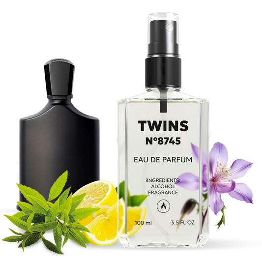 TWINS Impression of Green Irish Tweed | Perfume for Men Eau de Parfum | No.8745 | 3.4 Fl Oz / 100 ml