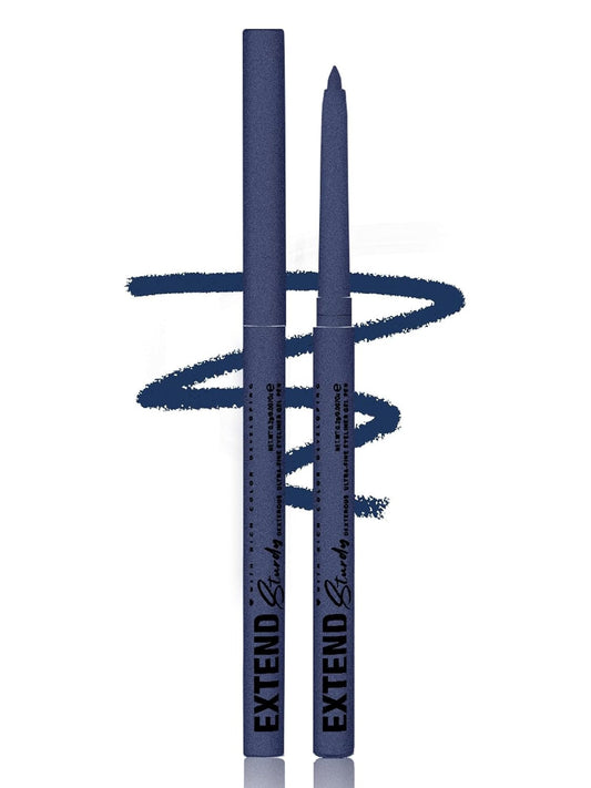 Blue Gel Glitter Eyeliner Pencil, Metallic Waterproof Smudge-Proof Creamy Retractable Smooth Eye Liner pencil, Hypoallergenic Long Lasting Eyeliner Brightener Pen Crayon Eye Makeup Gift for Women#08