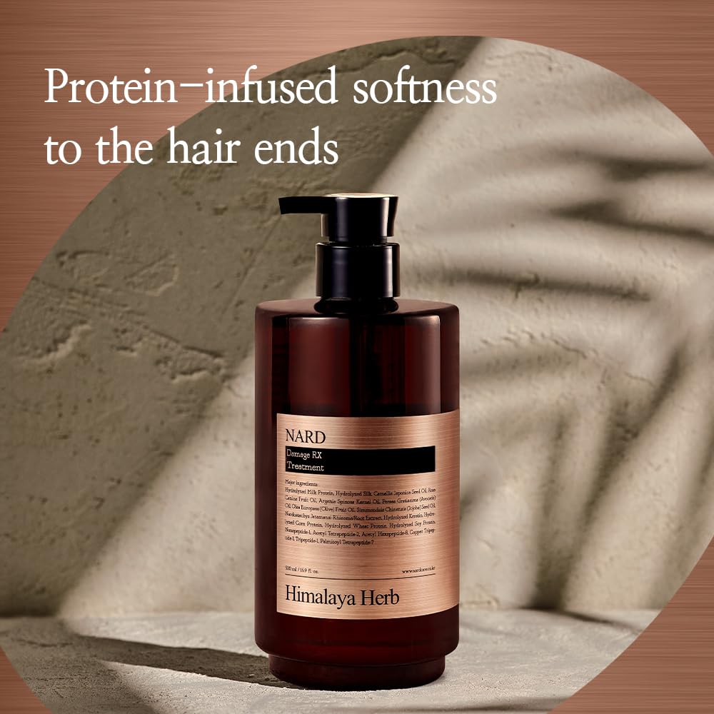 NARD RX Hair Conditioner 16.9 oz - Treatment, Soften, and Silky (Containing Amino Acids, Protein, Keratin, Silk, 11 Peptides, Vitamin E, and 6 Oils)