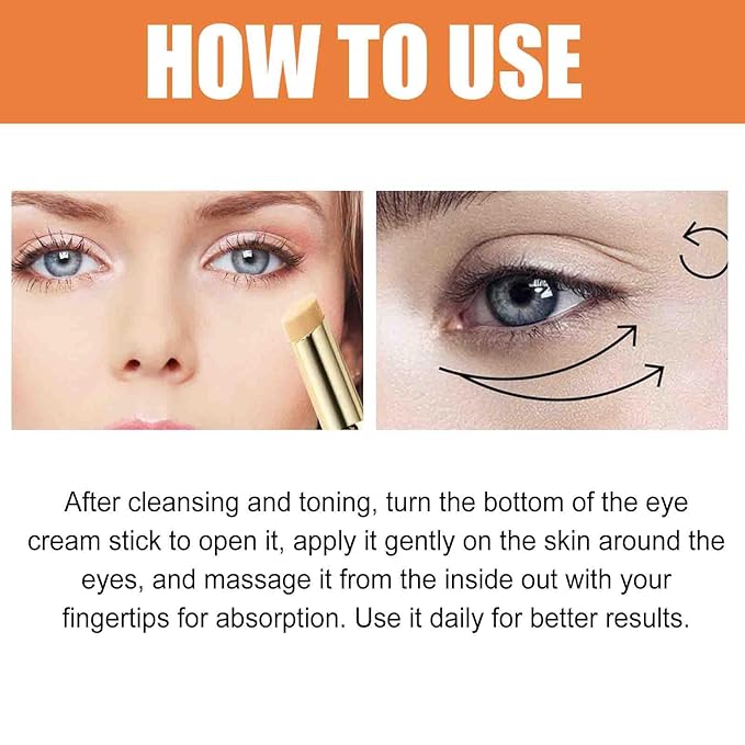 3pcs Revive + Glow Vitamin C Eye Balm, Revive and Glow Vitamin C Eye Balm, Hydrating Eyes Cream, Improve Dark Circles, Reduces Puffiness, Evens out skin tone (3)