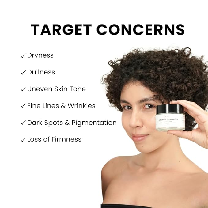 Anti-Aging Night Cream for Fine Lines, Wrinkles, Dark Spots, Pigmentation | Deep Hydration for Glowing, Youthful Skin | Suitable for oily, dry, and sensitive skin 3.52 oz