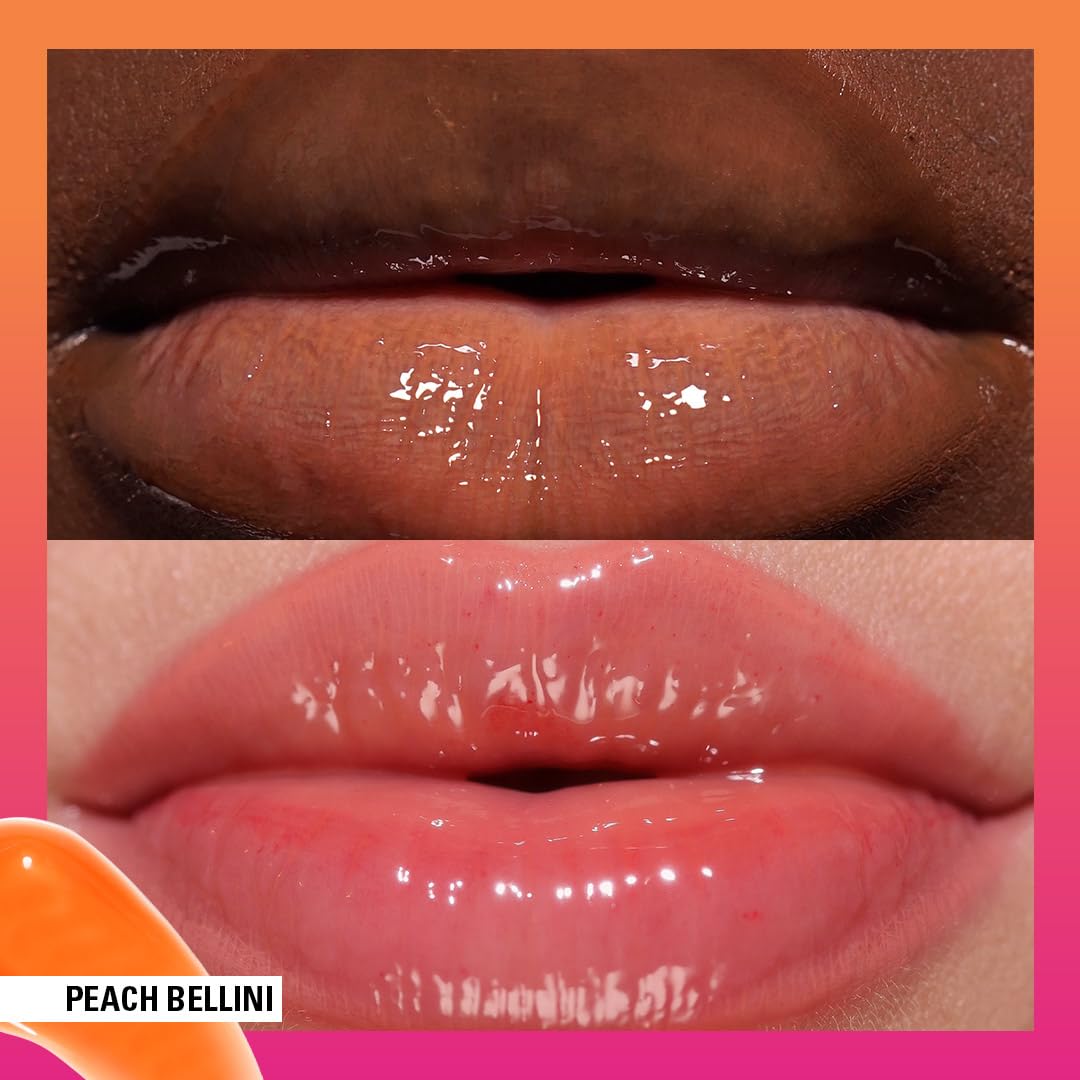 Revolution, Juicy Peptide Lip Balm, Hydrating & Nourishing Formula with Peptides, Squalane & Vitamin E, Vegan & Cruelty-Free, Bellini Orange, 0.27 fl oz