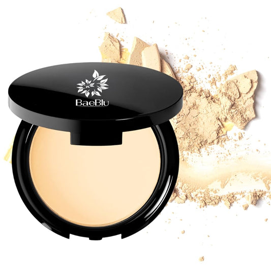 BaeBlu Organic Setting Powder | Non-Toxic, Vegan, Cruelty-Free, Talc-Free, Lightweight + Long Lasting for All Skin Types, Invisible Banana