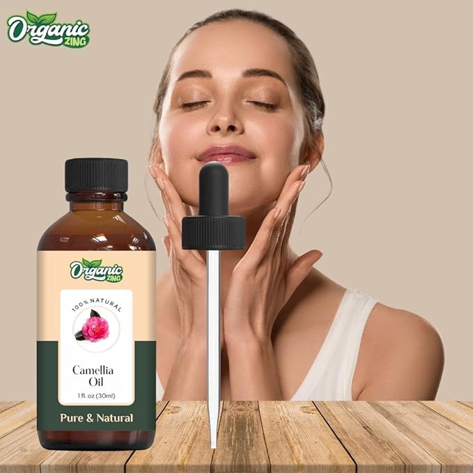 Camellia (Camellia Japonica) Oil | Pure & Natural Carrier Oil for Skincare, Hair Care & Massage - 30ml/1.01fl oz