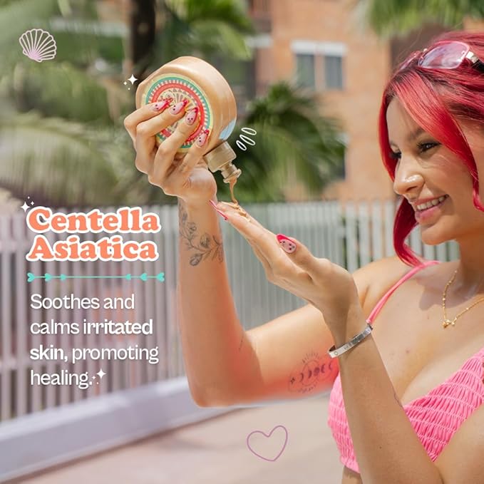 Kaba D'Luchi Body Butter Made With Natural Coconut Oil and Vitamin E, Provides Intense Nourishment & Hydration, Moisturize Skin, With Golden Glitter, 10 Oz