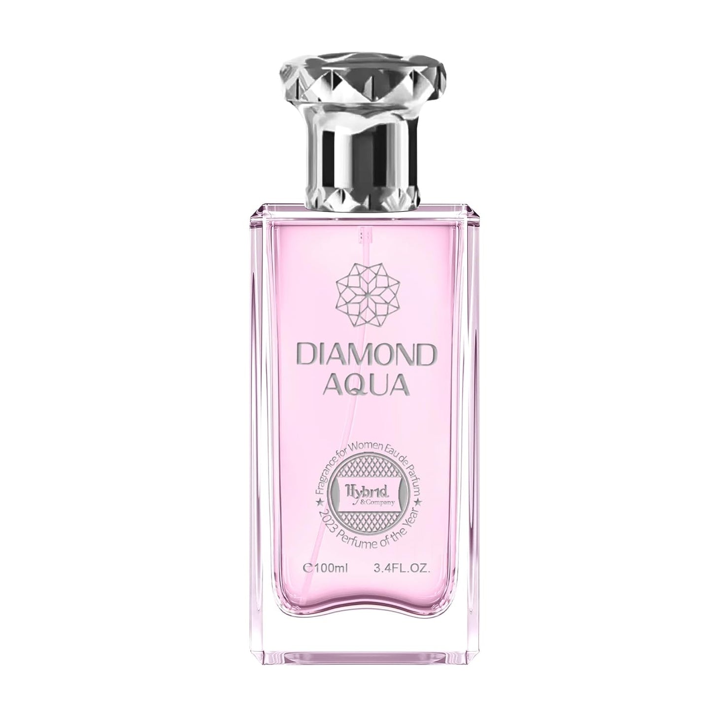 Hybrid & Company Diamond Aqua Pour Femme Eau De Parfum Natural Spray Vaporisateur,3.4FL.OZ