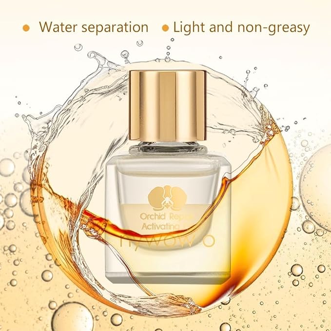 Orchid Hydration Facial Oil, Luxurious Lightweight Orchid Face Oil for Daily Hydration & Radiance, Perfect for Sensitive & Dry Skin, 0.04 fl. oz