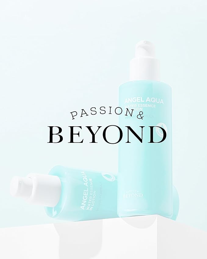 BEYOND Angel Aqua Moisture Skincare Set (11.2fl oz , 3-Piece Set) - Vegan Formula Korean Skin Care for Dry & Rough Skin. Toner & Emulsion. Hyaluronic Acid, Cica, Pantenol