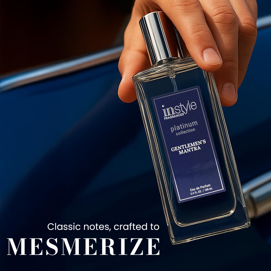 Instyle Fragrances Platinum Collection Gentlemen’s Mantra, Premium Men’s Eau de Parfum, CLEAN, Vegan, Paraben-Free, Never Tested on Animals, 3.4 Fluid Ounces
