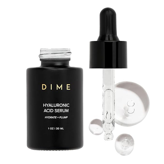 DIME Beauty Hyaluronic Acid Serum, Non-Greasy Hydrating Face Serum with Pure Hyaluronic Acid, 1 oz / 30 ml