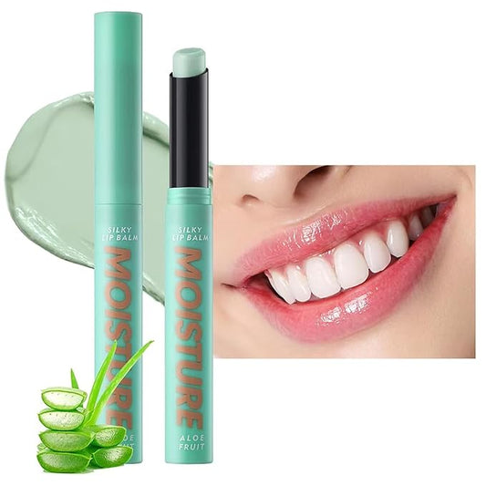2 in 1 Moisturizing Tinted Lip Balm Lip Gloss Hydrating Glossy Hypoallergenic Natural Women Girls Teens Students Long Lasting Dry Lip Care Aloe # 05
