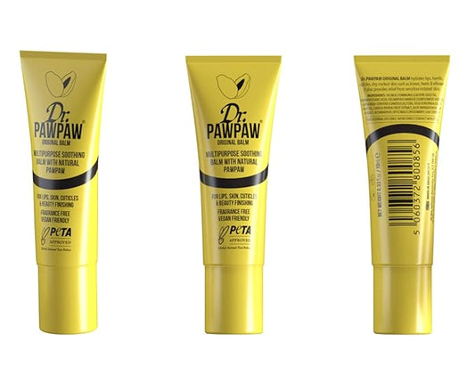 Dr. PawPaw Multipurpose Original Balm Set - Hydrating Lip Balm with Pawpaw, Aloe Vera and Olive Oil - Moisturizer for Lips, Skin and Hair - 3 pc