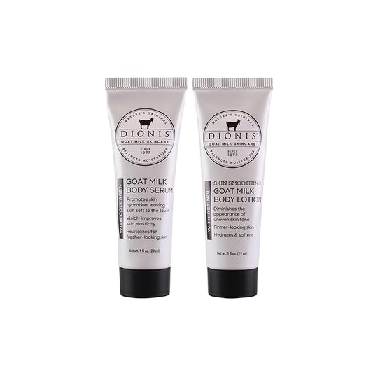 Dionis Body Treatment Goat Milk Duo - Body Lotion with Retinol and Body Serum with Collagen For Smoother and Younger Skin