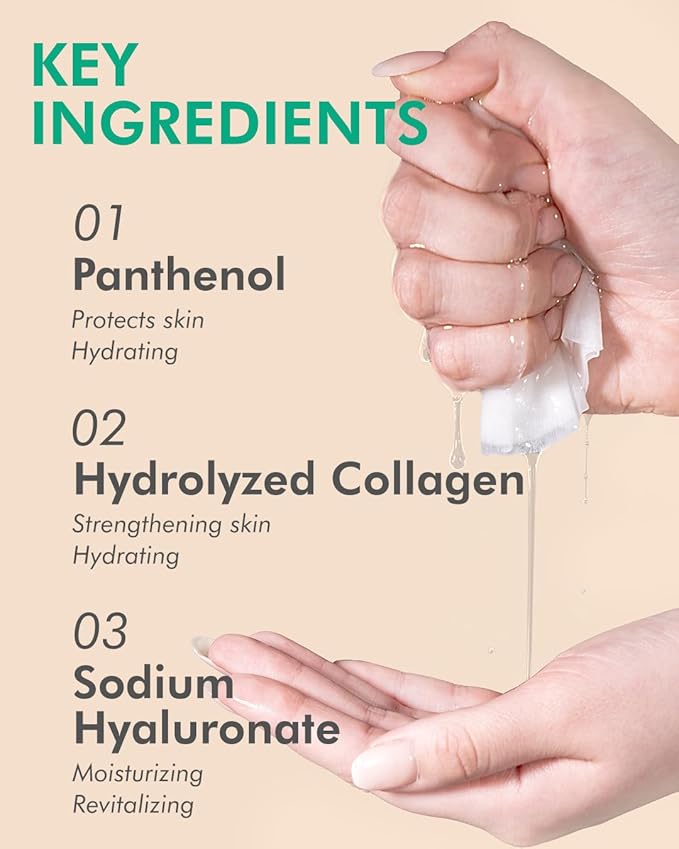 DERMAL Green Tea Collagen Essence Facial Mask Sheet 23g Pack of 100 - Hydrating and Soothing for Sensitive Oily Skin, Revitalize Dull Skin, Daily Skin Treatment Solution Sheet Mask