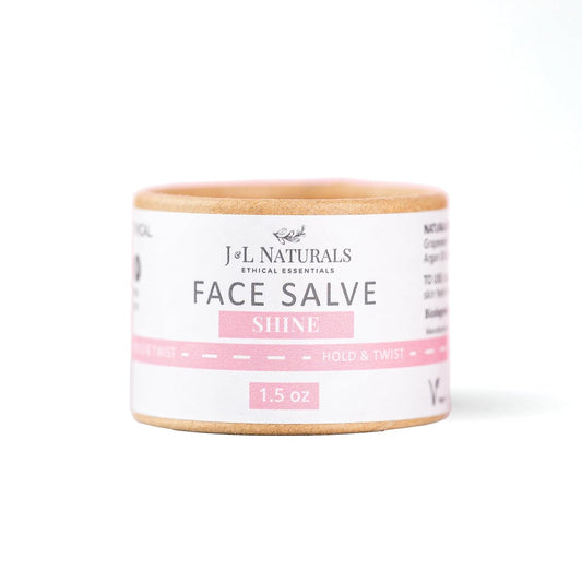 J&L Naturals Sustainable Face Salve Brightening Moisturizer for Dull, Dry Skin | Organic Ingredients, 100% Natural, Eco-Friendly | Cruelty Free, Vegan, Paraben Free (1-Pack)