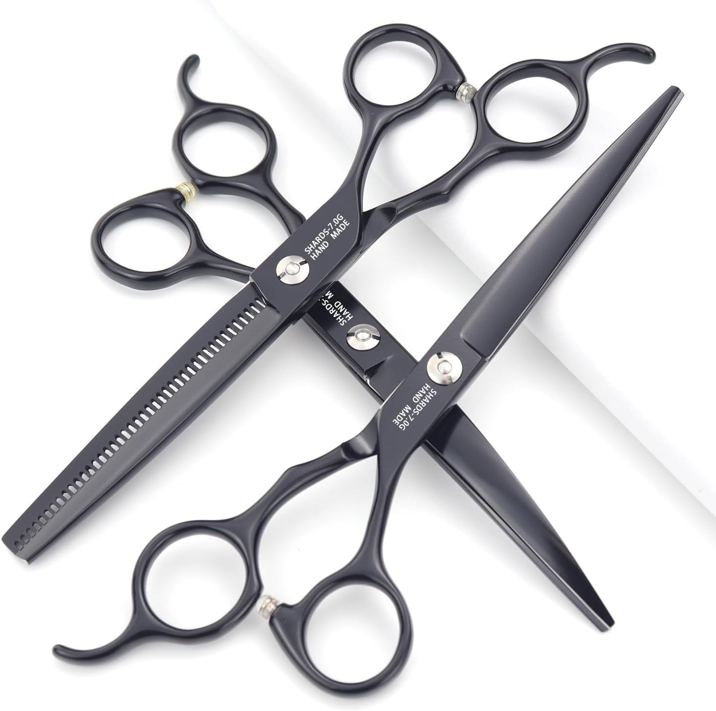 6/7 Inch Hairdressing Scissors Set Barber Shop Hair Scissors Styling Tools (7-inch 3pc)