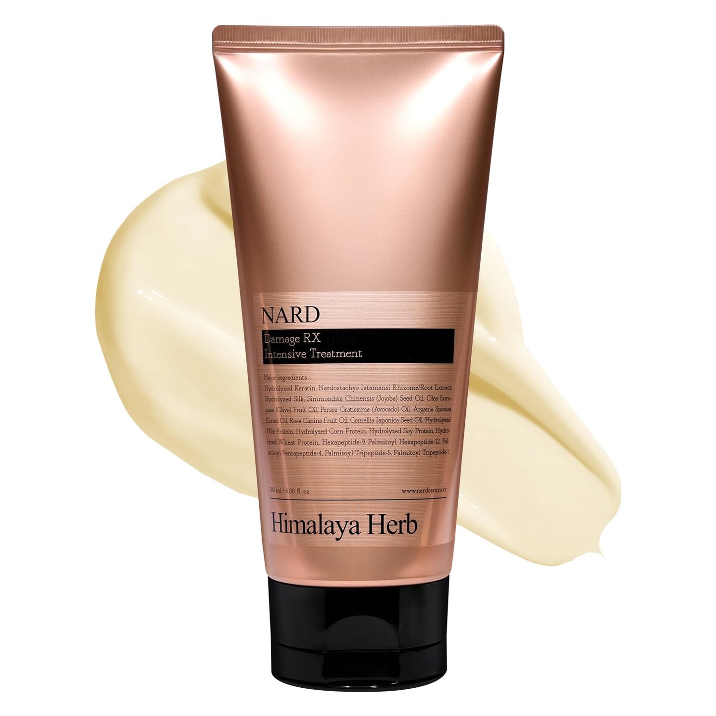 NARD RX Hair Conditioner for damaged hair / 6.08 oz - RX Treatment, High-Nutrition, and Split Hair Care (Containing Amino Acids, Protein, Keratin, Silk, 11 Peptides, Vitamin E, and 6 Oils)