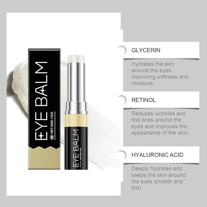 Lumibalm Erases Eye Bags within Minutes, Lumibalm for Under Eye Bags Lumibalm Eye Serum Lumibalm Stick for Under Eye Bags Turmeric Retinol Anti Aging Eye Cream Stick Reduce Fine Lines (2)