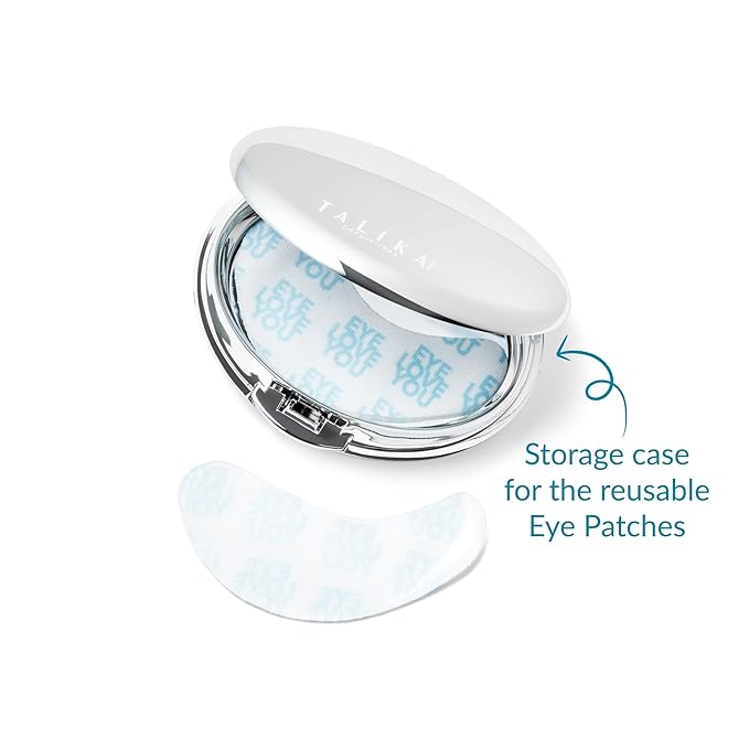 Talika Eye Therapy Patch - Instant Smoothing Eye Patches - Mask For Dark Circles & Tired Eyes - 6 Pairs Reusable & Travel Case