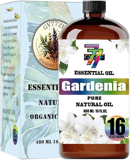 Gardenia Essential Oil (16 oz/480 ml) - Gardenia Oils Used in diffusers, humidifiers, Home Baths, Cleaning Products, Yoga, DIY Soaps and DIY Scented Candles