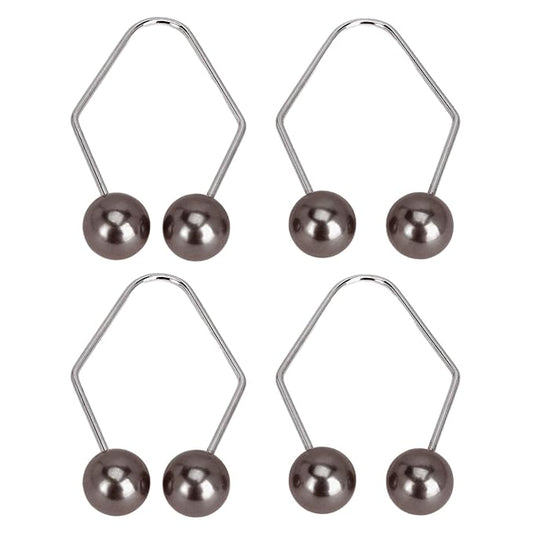 Facial Dimple Maker 2 Pair Dimple Trainer Balls for Face Cheeks, Create a Beautiful Smile, Develop Dimples (Black)