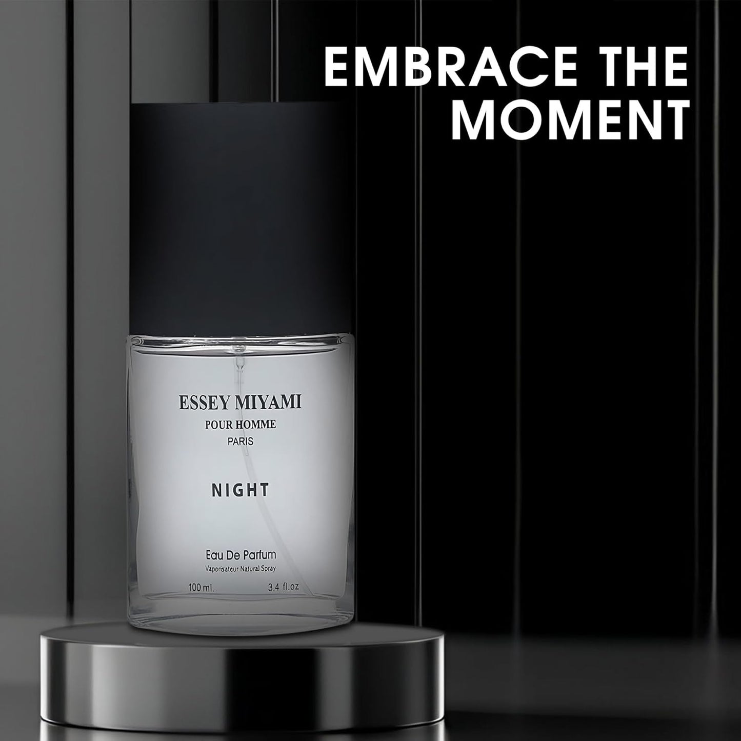 Essey Night Men's Cologne Long Lasting Romatic Scent With A Modern Twist Perfume For Men, 3.4Fl Oz Eau De Toilette For Refined Occasions