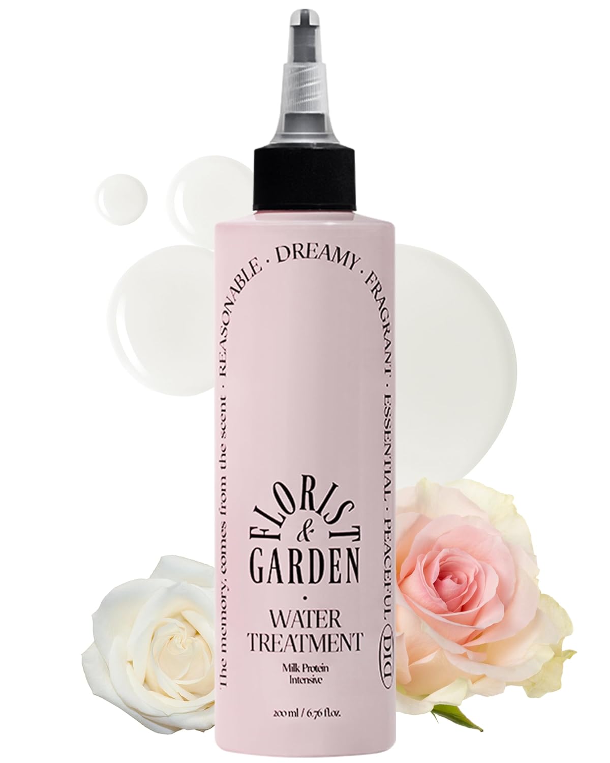 Milk Protein Intensive Water Treatment Florist Garden - Hair Nourishing and Scalp Enhancing Ampoule to Cream for Steaming Hair Mask - Refreshing & Sweet Floral Scent, 6.76oz.