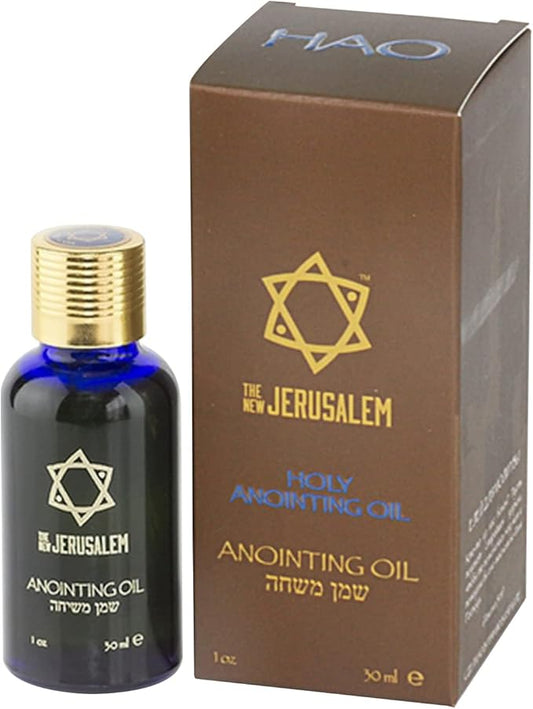 Holy Anointing Oil from Israel, Holy Spiritual Oils Bottles from Jerusalem Blessed, Handmade with Natural Ingredients and Blessed for Wedding Ceremony, Religious Use, 1.01 Fl Oz