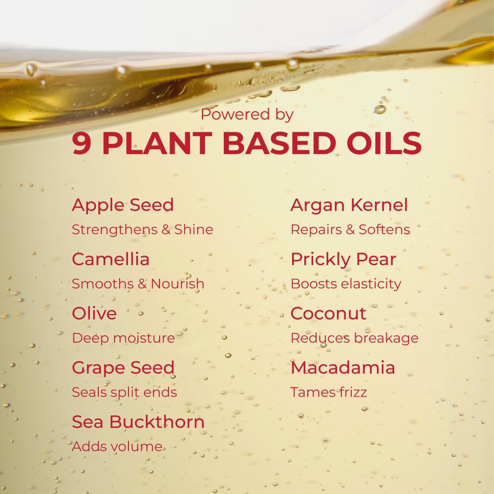 MOEV ANNURCATIN Hair Oil Essence | Korean Apple Hair Care Perfumed Serum | Heat Protect & Anti-Frizz | Nourishing Apple Seed Oil for Dry, Frizzy, Damaged Hair 2.7 fl.oz