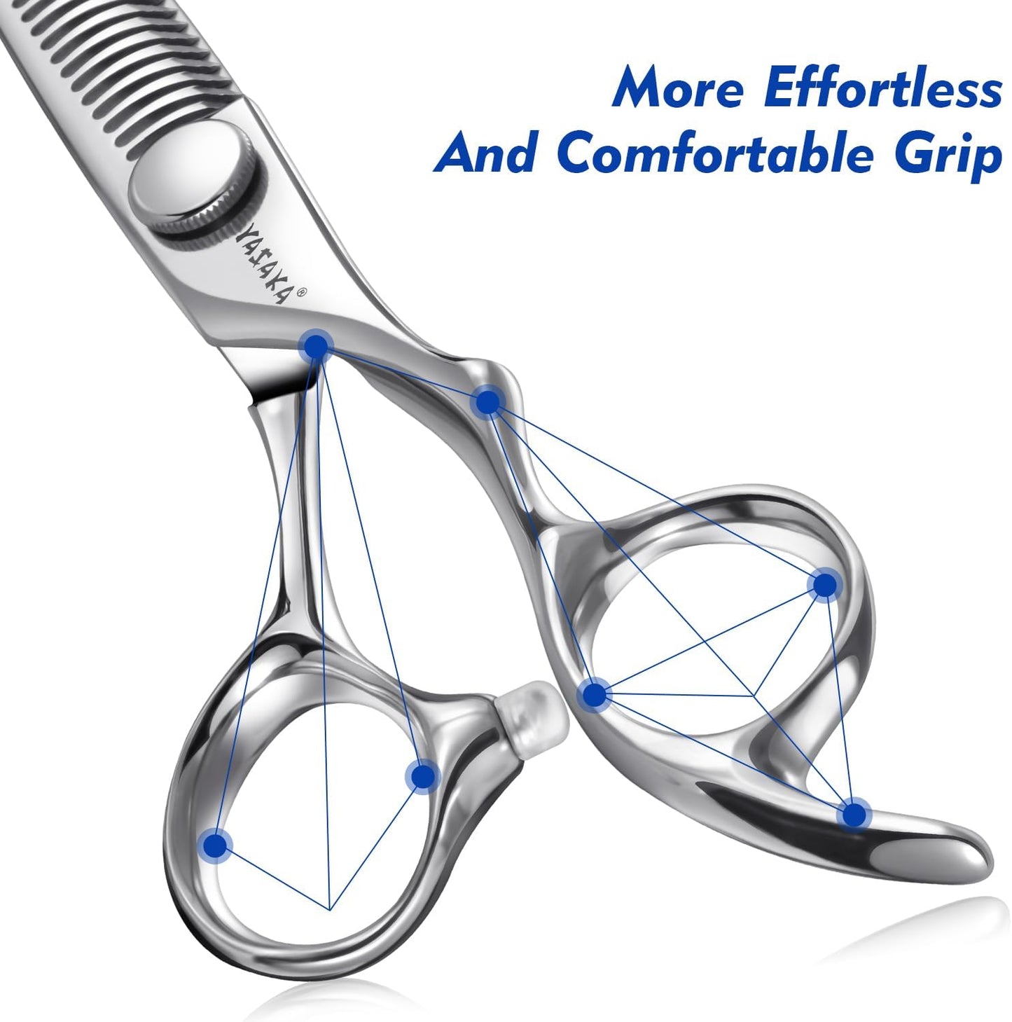Professional Thinning Shears for Hair Cutting with Ultra Sharp Convex Blade, Cobalt Alloy Stainless Steel for Barber Haircut Scissors Teeth Shears Texturizing Scissors for Men Women Salon Home Use