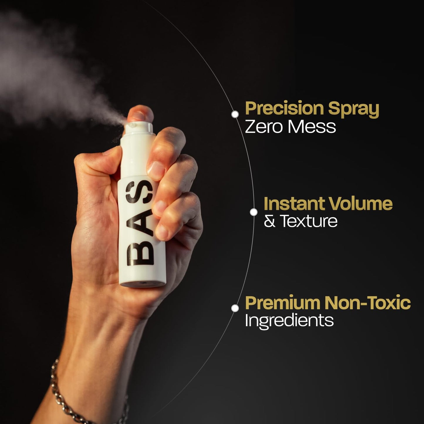 Based Bodyworks Hair Texturizing Powder, Lightweight & Volumizing Styling Powder with Matte Finish, Add Texture with Medium Hold, Best for Short to Medium Hair, (1.69oz Bottle, Pack of 1)