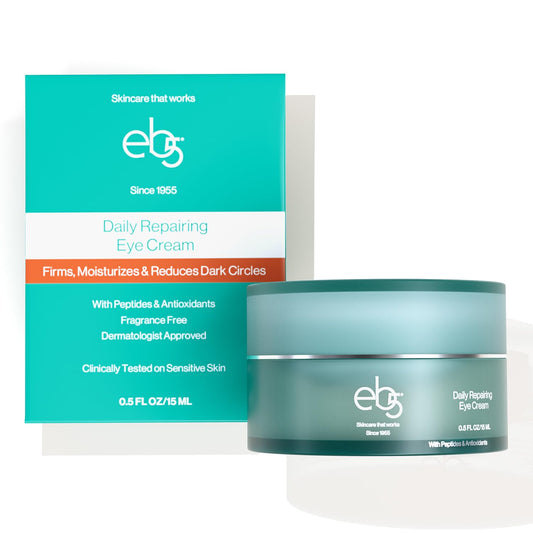 eb5 Daily Repair Eye Treatment | Under Eye Cream for Dark Circles and Puffiness | Anti-Aging Eye Cream with Peptides for Women and Men - 0.50oz