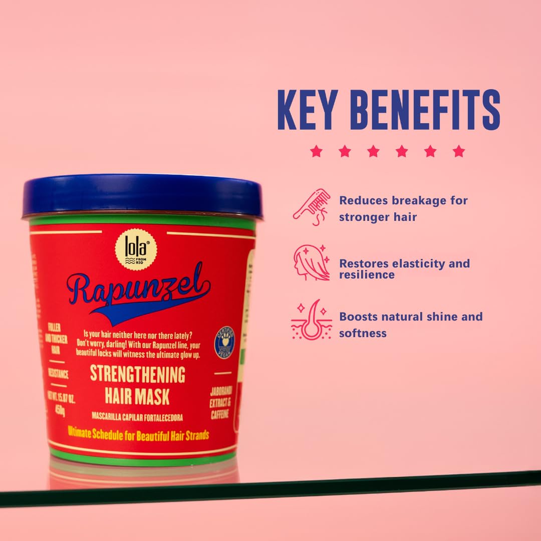 Lola From Rio - Rapunzel Mask - Strengthening Hair Mask, Restores Shine, For All Hair Types, 15.87 Fl Oz