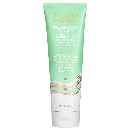 Pacifica Conditioner – Rosemary Purify Invigorating Conditioner with Hydrating Jojoba & Cooling Mint for Balanced Moisture, Sulfate-Free, Vegan & Cruelty-Free, 8 oz