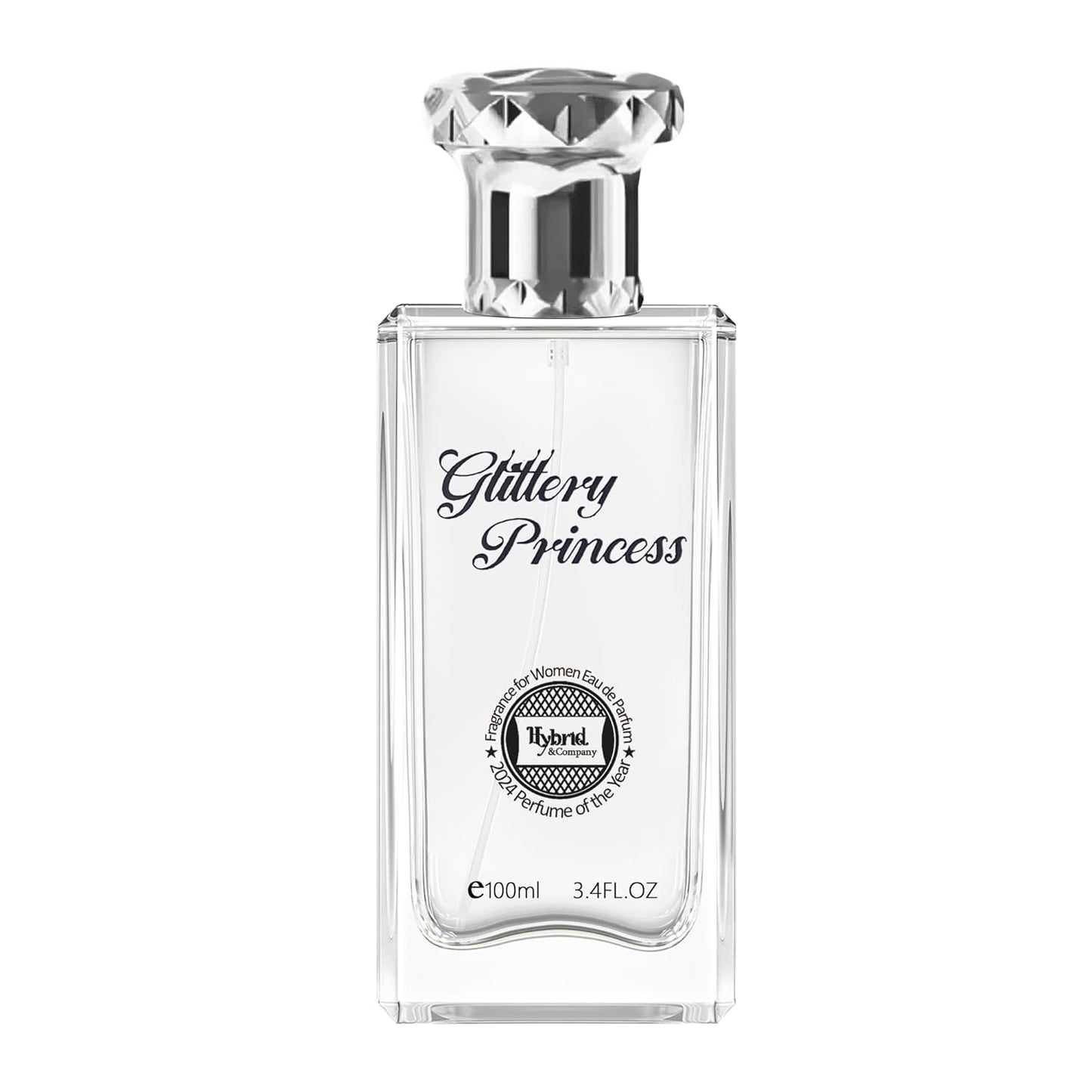 Hybrid & Company Women Glittery Princess Pour Femme Eau De Parfum Vaporisateur Natural Spray 3.4 Fl Oz
