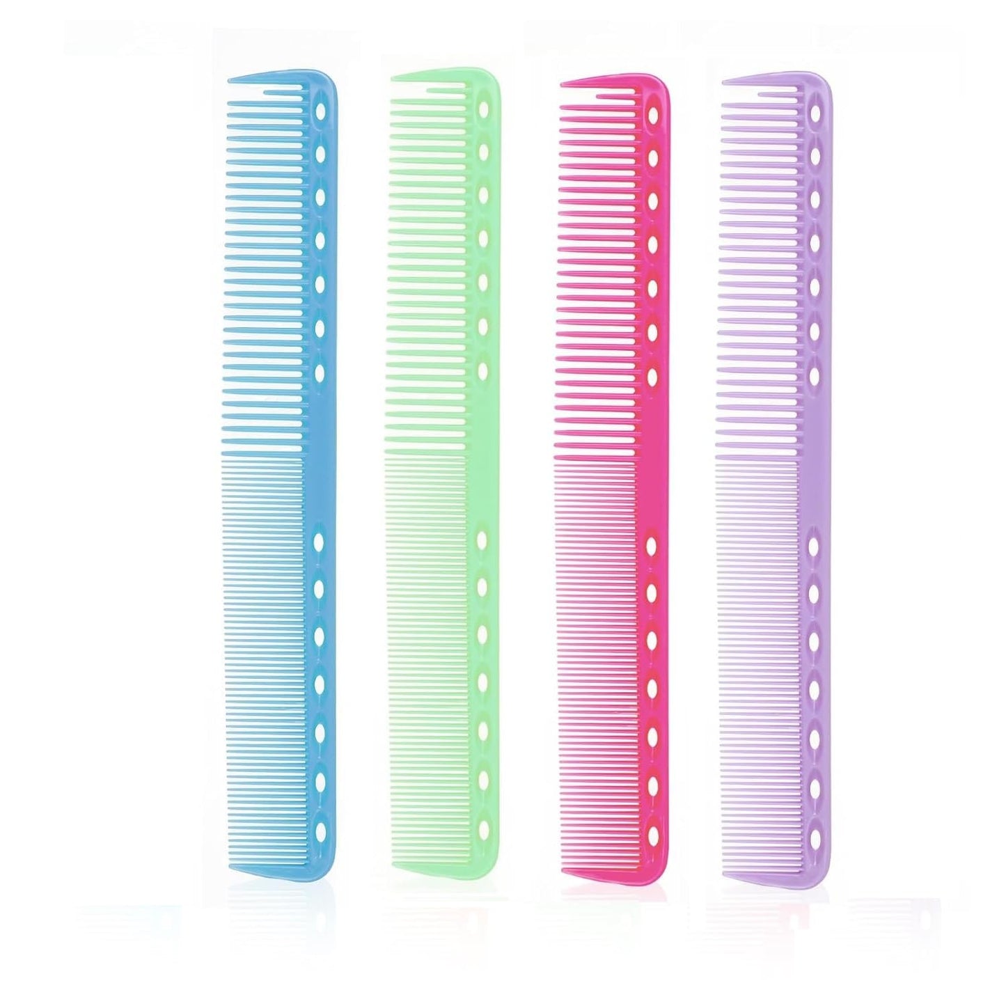 4Pcs Carbon Cutting Combs for Hair Stylist Heat Resistance Carbon Haircutting Professional Barber All Purpose Hair Stylist Medium and Fine Tooth for Salon Man Woman Clipper Cuts