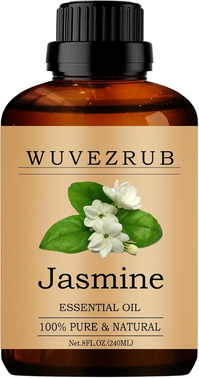 Jasmine Essential Oils 240ML, Pure Jasmine Essential Oil for Aromatherapy Diffuser - 8 Fl Oz