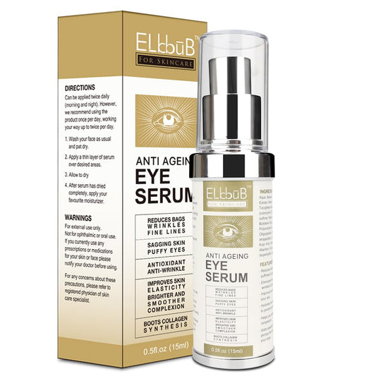 Anti Ageing Eye Cream - Anti Wrinkle Eye Serum for Puffy Eyes, Dark Circles, Eye Bags, Crows Feet, Wrinkles,Reduces Wrinkles Saggy Skin Puffy Eyes
