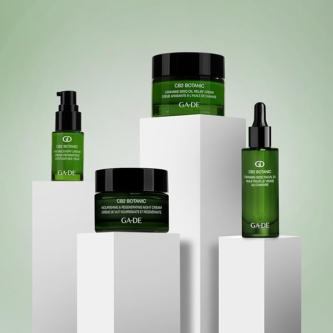 GA-DE CB2 Botanic Eye Recovery Cream - Niacinamide Enriched Eye Cream - Anti Aging, Effective For Puffiness and Bags Under Eyes - 0.5 oz