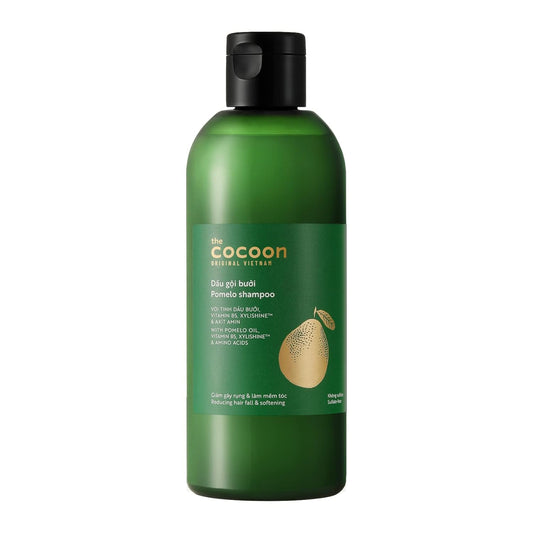 Cocoon Pomelo Oil Shampoo with Xylishine & Amino Acid, Hair Growth for Thinning, Damaged, Organic Shampoo No Sulfate, Vegan, Soften, Reduce Loss & Volumize Hair Growth