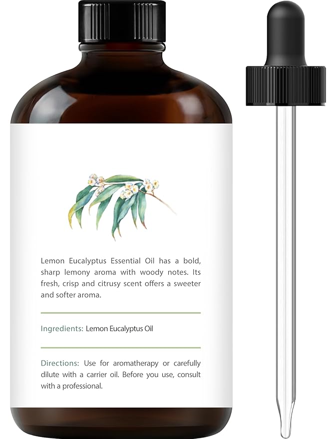 Handcraft Blends Lemon Eucalyptus Essential Oil - Huge 4 Fl Oz - 100% Pure and Natural - Premium Grade Essential Oil for Diffuser and Aromatherapy