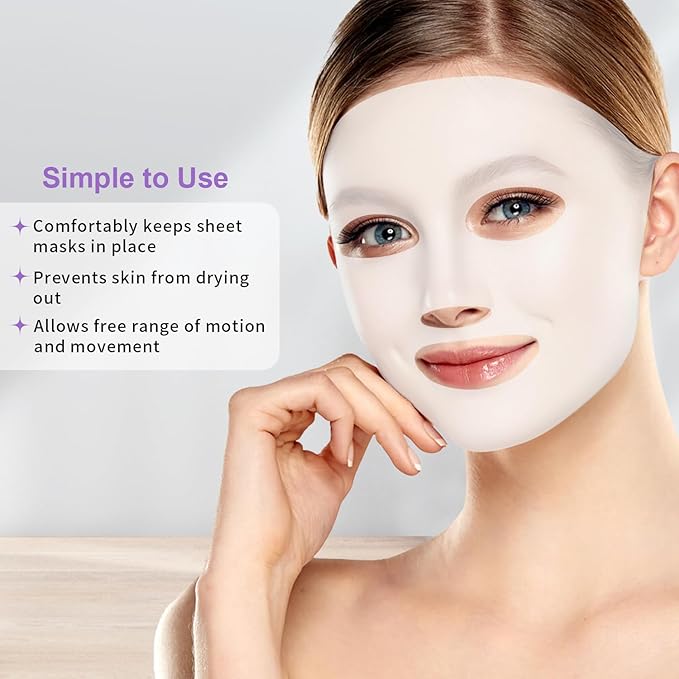 Bundle of CONBELLA Cold Face Eye Masks Ice Face Mask Hot Cold Compress and CONBELLA Ice Face Mask and 2PCS Silicone Face Mask Cover Set