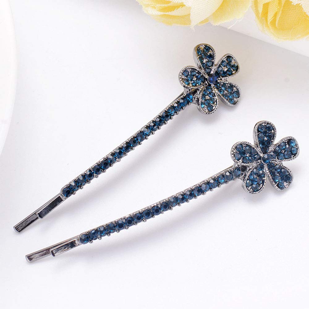 WHITEBRIDGE 6pcs Vintage Butterfly Flowers Hair Bobby Pins Metallic Barrettes Hair Clips for Women Girls - Vintage Butterfly Hairpins Bobby Pins