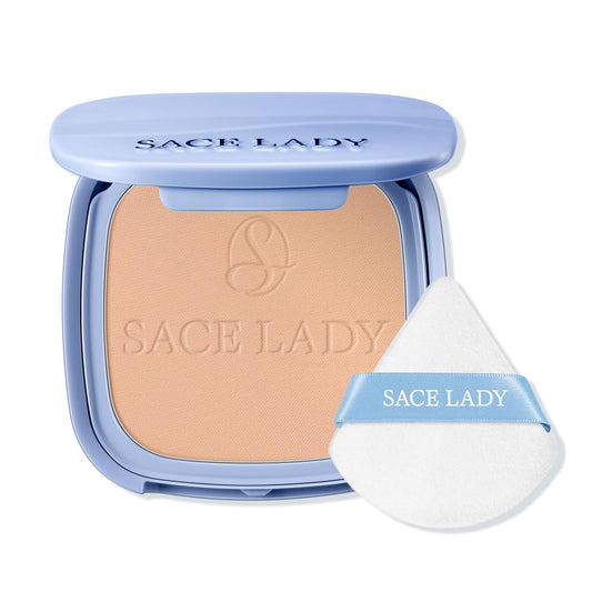 SACE LADY Face Powder Waterproof Setting Makeup, Oil Control Pressed Powder Compact for Women, Blurring Pores Matte Long Lasting Up to 24 Hours, Talc-Free and Cruelty-Free (#03 Warm-Neutral, 0.35Oz)