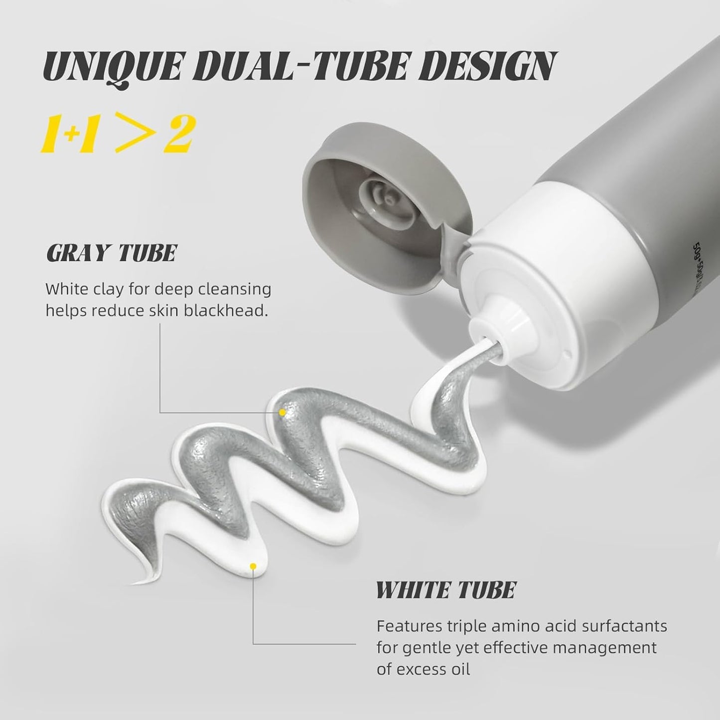 VGO Skin Care Set, with Snail Mucin 92% Moisturizer 1.76 Oz, Vitamin C Serum 1.01 Oz & Dual-Tube Facial Cleanser 3.52 Oz, Daily Routine Kit for Sensitive Skin, Vegan & Cruelty Free